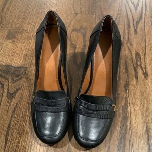 Banana Republic Black Leather heels